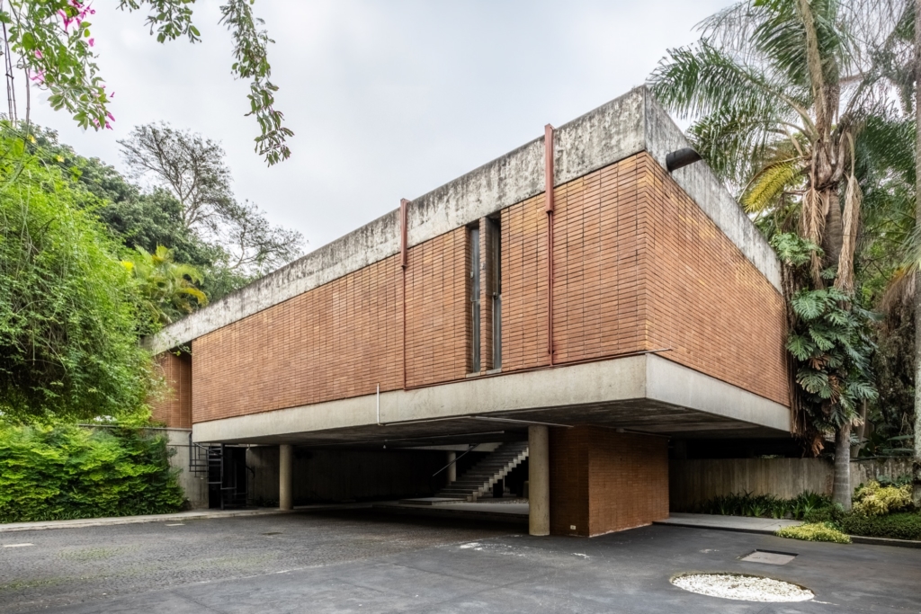 a building with a concrete structure